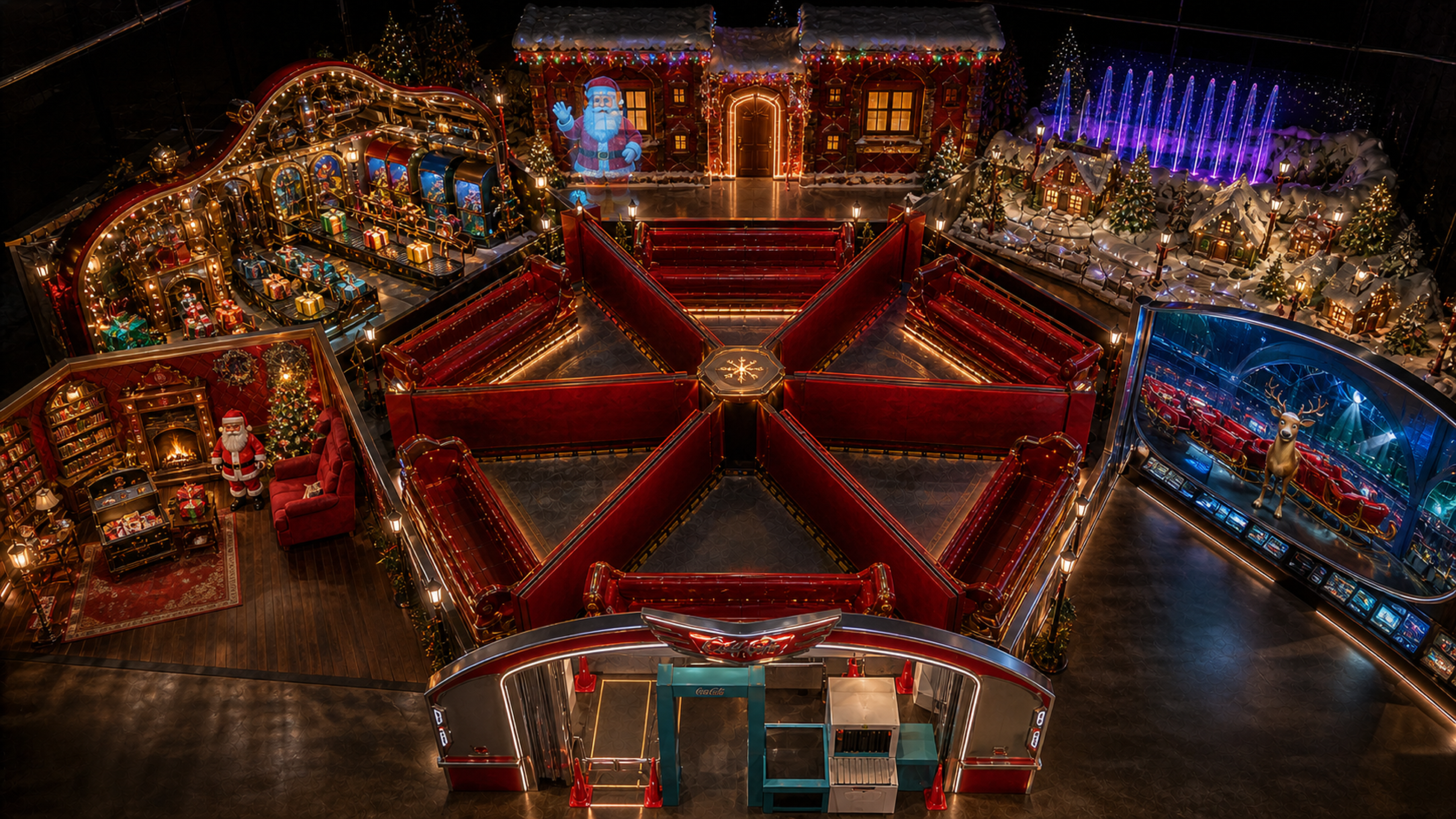 Coca Cola Christmas Carousel